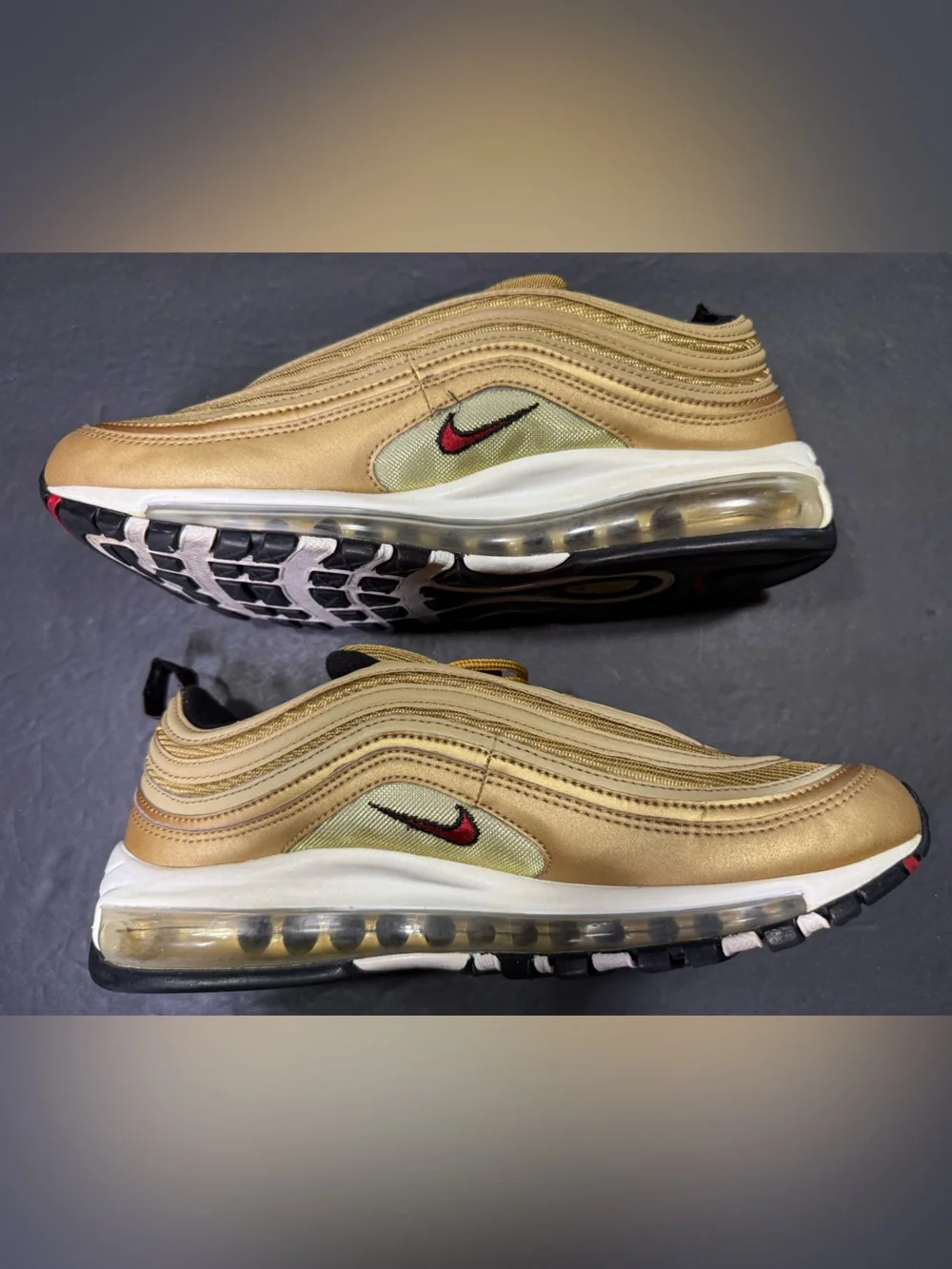 Nike Air Max 97 Metallic Gold Men’s Sneakers Shoe Size-9